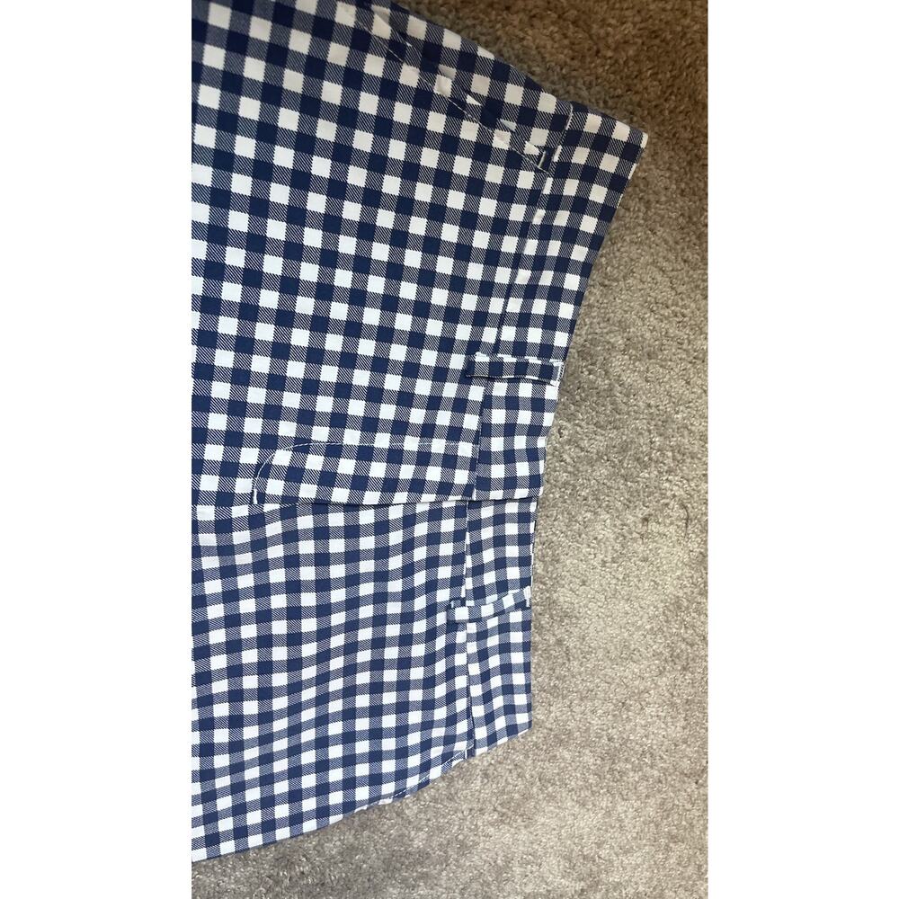 Southern Tide Inlet Gingham Performance Short Womens 2 Nautical Navy - Picture 3 of 13